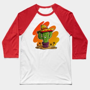 Mexican Cactus Baseball T-Shirt